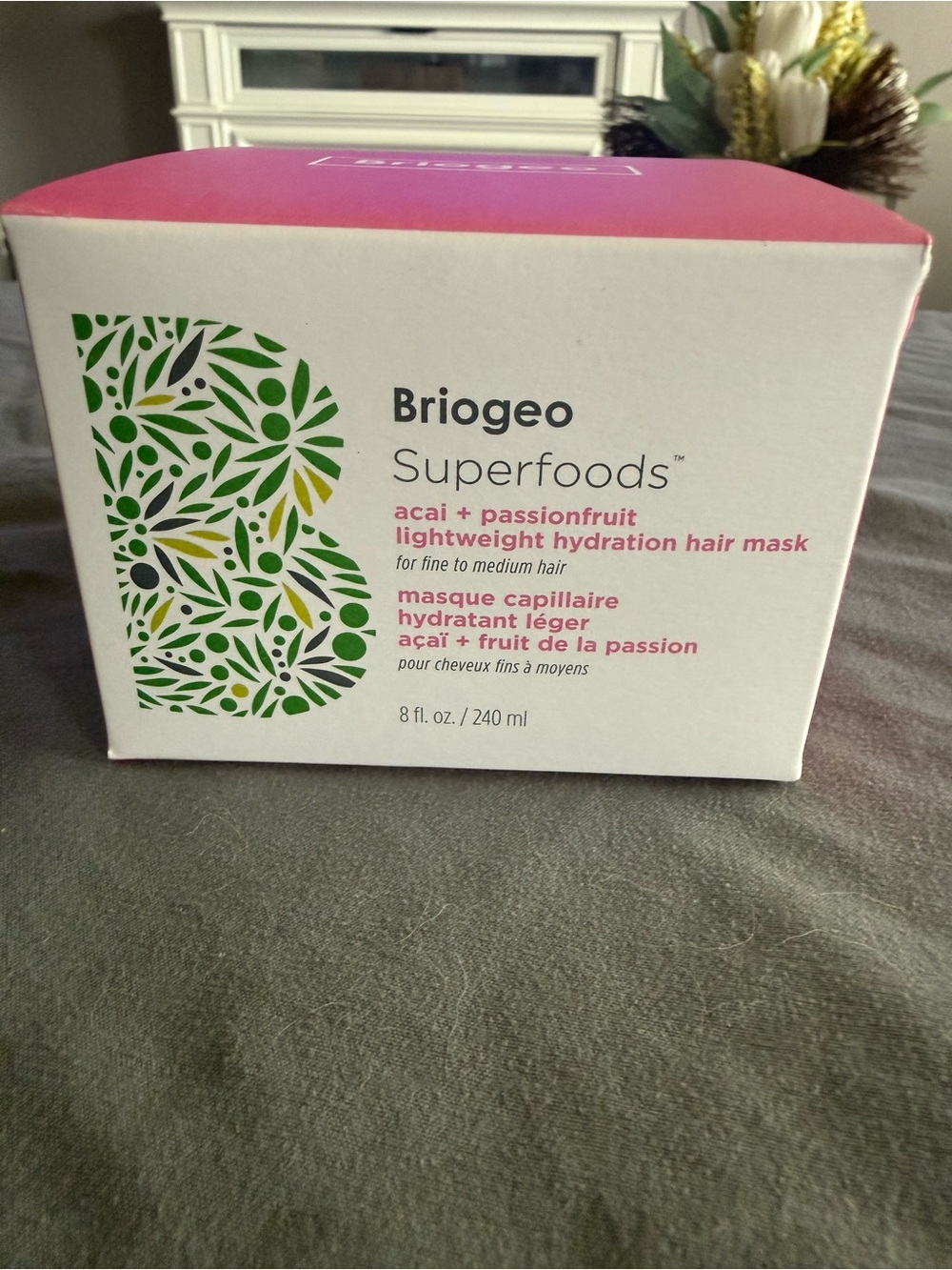 Briogeo Superfoods Acai + Passionfruit Hair Mask - Pink, Green, White